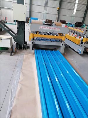 Hojas de corte personalizadas de color profesional recubiertas de cubierta corrugada Hojas de acero galvanizadas Tipo regular de espanguilla