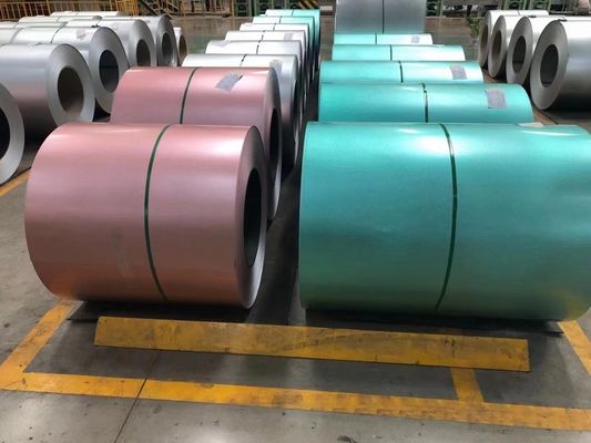Hoja de revestimiento de color PPGL PPGI bobinas de acero galvanizado Superficie de las bobinas de acero solicitada por el cliente suave A653 G60 S350GD 0.2MM 0.3MM 0.4MM