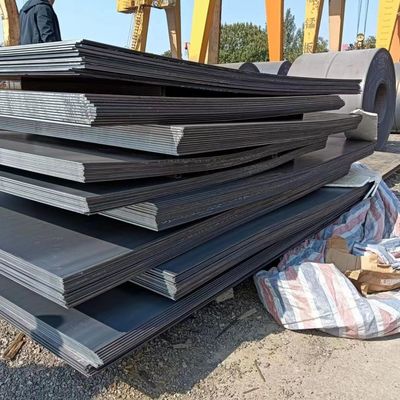 Prime HRC de bajo carbono ASTM A36 Q195 Q235 SS400 espesor 0,8-300mm Acero suave MS chapa de acero laminada en caliente para placa de contenedor