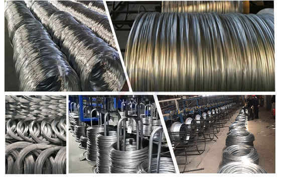 Diámetro ASTM 0.5mm 1mm 1.5mm alambre de hierro galvanizado de alto carbono laminado en frío para doblar y necesidades personalizables