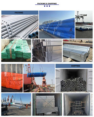 ASTM Q195 Q215 Q235 Q345 Tubos redondos galvanizados por sumersión en caliente de 6 m de longitud y 26,9-310 mm de diámetro exterior
