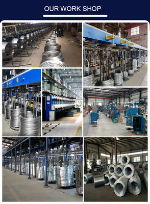 Accesible alambre de hierro galvanizado de alto carbono 0,5 mm 1 mm 1,5 mm materiales de construcción laminados en frío personalizables estándar ASTM