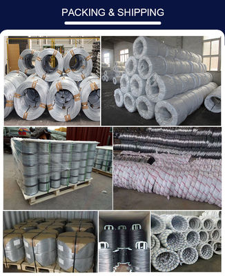 Accesible alambre de hierro galvanizado de alto carbono 0,5 mm 1 mm 1,5 mm materiales de construcción laminados en frío personalizables estándar ASTM