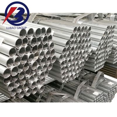 Tubo de acero galvanizado con resistencia a la temperatura y a la corrosión Sección redonda Forma laminada en frío Técnica de laminado en caliente