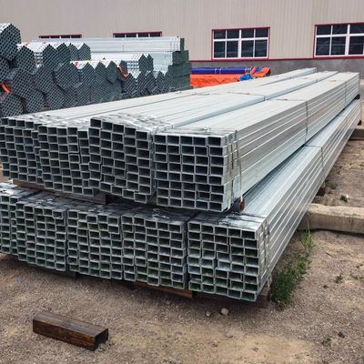 40x40x2.5 6061 6063 Tubos de acero galvanizados en caliente para uso industrial en la construcción