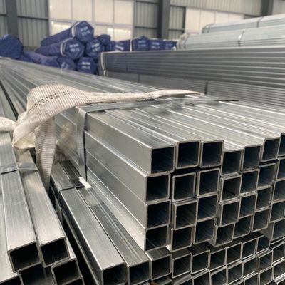 Q235B Q345 ST52 100*100 Tubo de acero galvanizado de 90 mm GI Cuadrado hueco redondo tubo soldado con técnica de laminado en frío