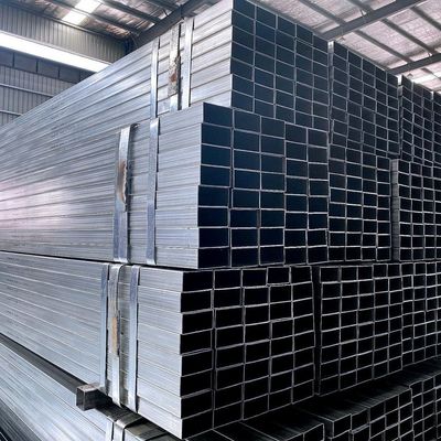 Q235B Q345 ST52 100*100 Tubo de acero galvanizado de 90 mm GI Cuadrado hueco redondo tubo soldado con técnica de laminado en frío