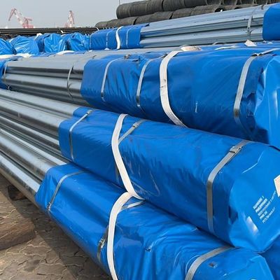 Zinc-275 sin aleación Materiales de construcción metálicos Tubos galvanizados Tubos de acero soldados personalizados para la construcción Aceiteados sin aleación