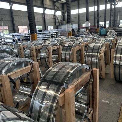 Mediano de acero galvanizado duro bobinas de 0,12 mm-4,0 mm espesor personalizado 600 mm-1500 mm de ancho gran spangle Z30-275g en rollo / bobina