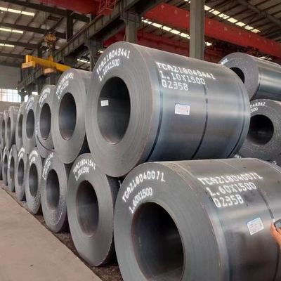 Superficie limpia Dureza de la superficie Superficie dura ASTM A36 A283 A387 Q235 Q345 S235jr Bobina de acero al carbono negro / bobinas laminadas en caliente