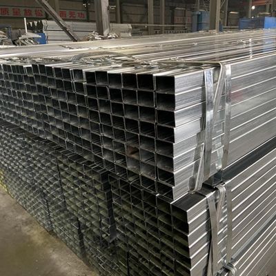 4x4 pulgadas de trabajo pesado pre-galvanizado cuadrados tuberías de acero grado de acero 0,7 mm capa de zinc para tubería de fluidos industriales