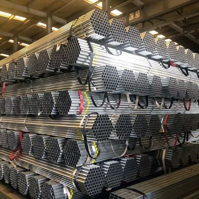Instalaciones estructurales 3 pulgadas OD Tubos redondos galvanizados en caliente con recubrimiento de 1,2-20 mm de espesor
