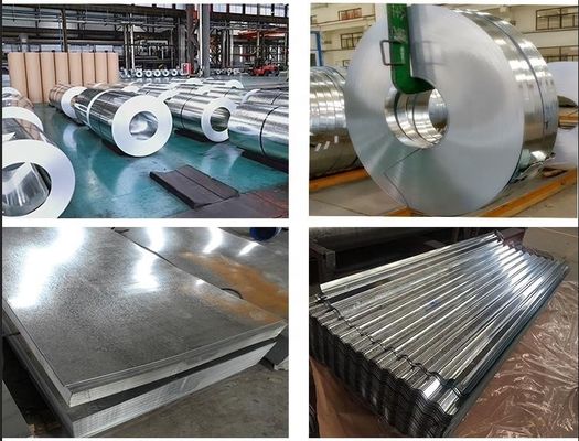 Plaka de acero de resistencia ASTM AISI JIS DIN GB Tamaños personalizados bobinas de acero galvanizadas por sumersión en caliente 0,35 mm espesor entrega rápida bobina GI