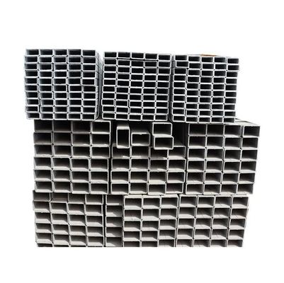 Tubos cuadrados galvanizados laminados en caliente para la construcción de edificios ASTM Tubo de estructura 2.5x2.5 grado BS1387/GB/T13793-2001