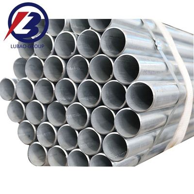 Transporte de aguas residuales de petróleo y gas tubo galvanizado de sumersión en caliente con construcción y facturación de acero soldado personalizado