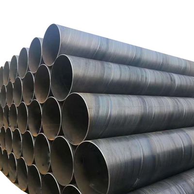 Tubo de acero soldado SSAW sin aleación para el transporte de fluidos a baja presión Ventas directas