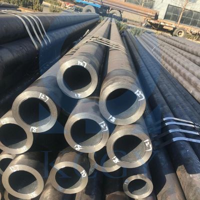 ASTM A106/A53/A192 Gr. B A106b ERW Tubo de acero sin costura Sección de forma redonda Tolerancia ± 1% 20' 40' 80' con materiales