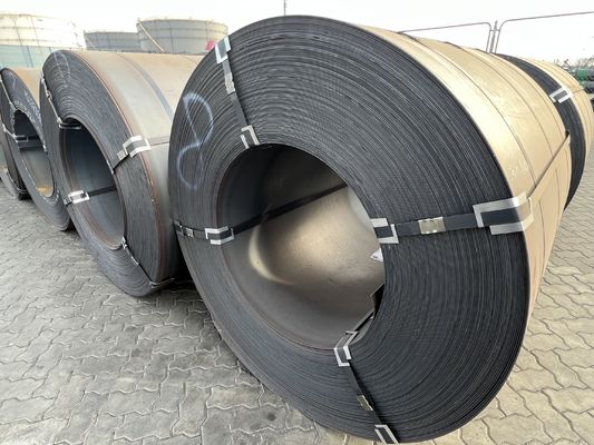 Acero Q195 Q215 Q235 Q255 Q275 Q355 hrc 1,2 mm acero laminado en caliente bobina de acero al carbono sin aleación longitud según su solicitud