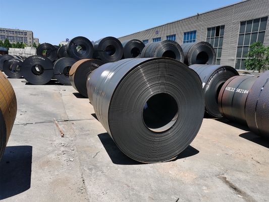 Q195 Q235B 1.5 mm 1.6 mm 1.9 mm bobina de chapa de acero laminada en caliente bobina de acero al carbono con tolerancia ± 1% y superficie negra