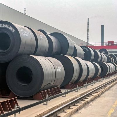 Refuerzo alto ASTM A36 A283 A387 Q235 Q345 S235jr Bobina de acero al carbono negro para la fabricación de tuberías de acero y bobinas laminadas en caliente