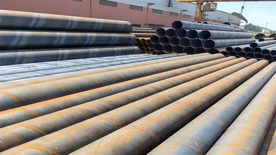 Tubos de acero soldados SSAW de 12M de longitud para el transporte de fluidos a baja presión en la industria del petróleo y el gas