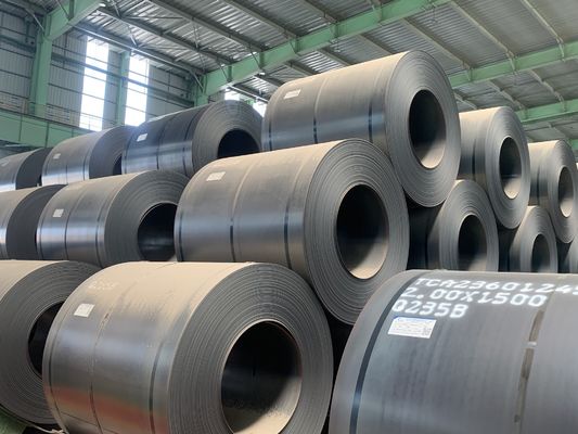ASTM A36 GB/T700 Q235A A283M JIS G3101 SS440 bobinas de acero al carbono laminadas en caliente y servicio de flexión con grosor de 0,2 mm-300 mm