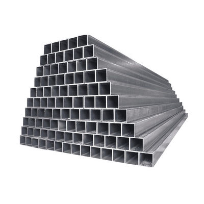 ASTM Gr60 A36 Q235 Q355 1045 Sch40 Forma de sección cuadrada Tubo de acero al carbono laminado en caliente con protección ligeramente engrasada