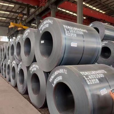 HRC bobinas laminadas en caliente Q195 Q235 SPCC SGCC placa de buque 600mm-1500mm ancho MS bobina de acero al carbono