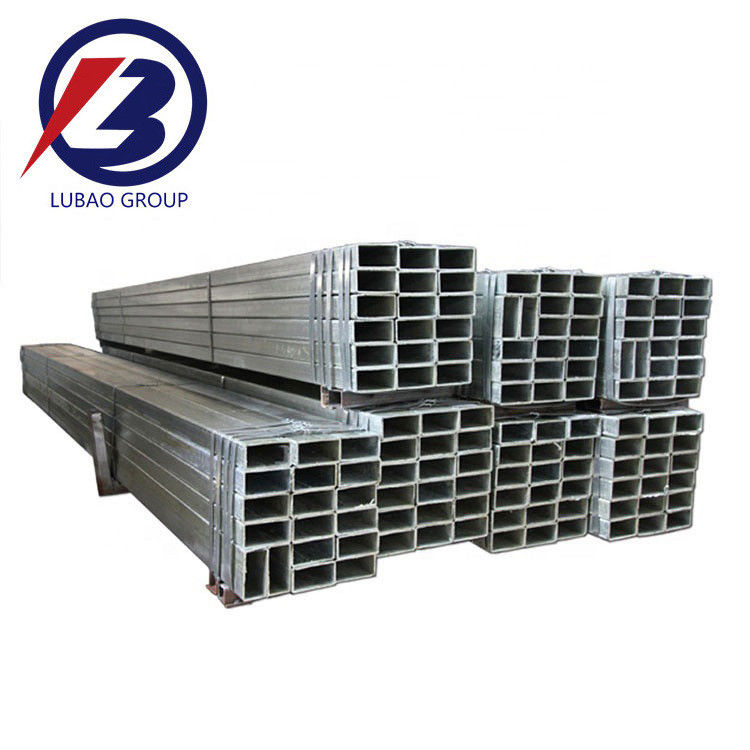 Tubo cuadrado galvanizado Tubo y tubo de acero rectangular para edificios de invernaderos conforme a la norma GB/T13793-2001