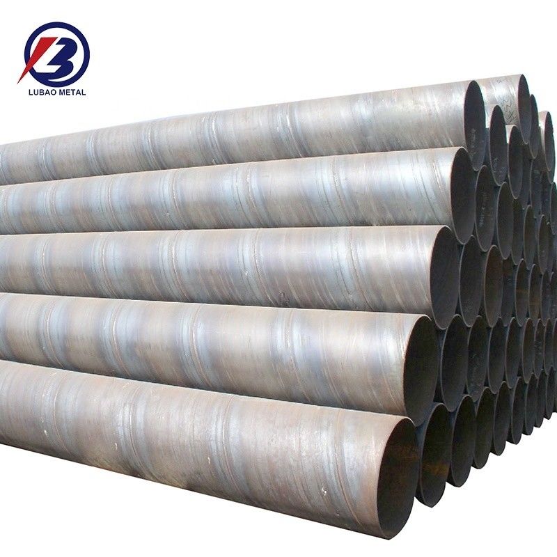Tubo de acero SSAW sin aleación Tubo de acero soldado en espiral ASTM AISI X42 X46 X52 X70 API 5L Tubos redondos Proveedores Tolerancia ± 1%