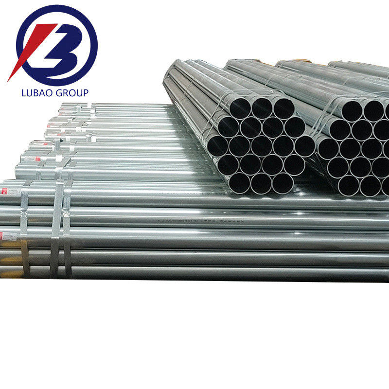 Sección redonda de 6 metros Forma de tubo de acero soldado galvanizado en caliente ASTM A106 A53 tubo de acero galvanizado con primer