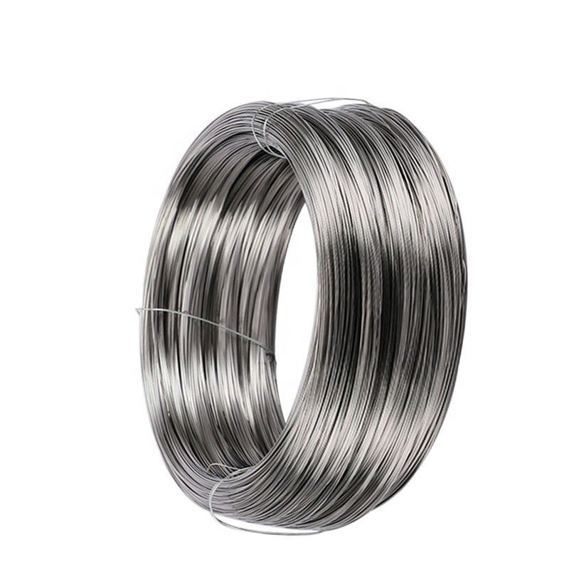 0.05mm 309/310/314/410s/410J1 2B/BA/HL SUS304 alambre de acero inoxidable templado por resorte para construcción y cepillo de alambre redondo