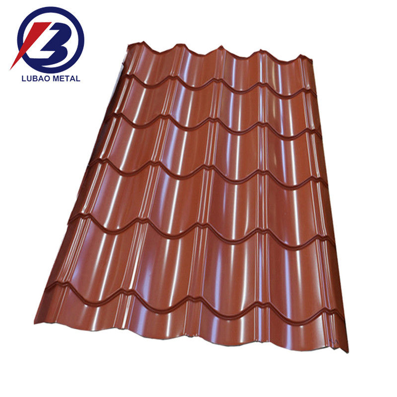 Materiales de construcción de techo PPGI corrugado hierro galvanizado zinc hoja de metal con recubrimiento de zinc de aluminio