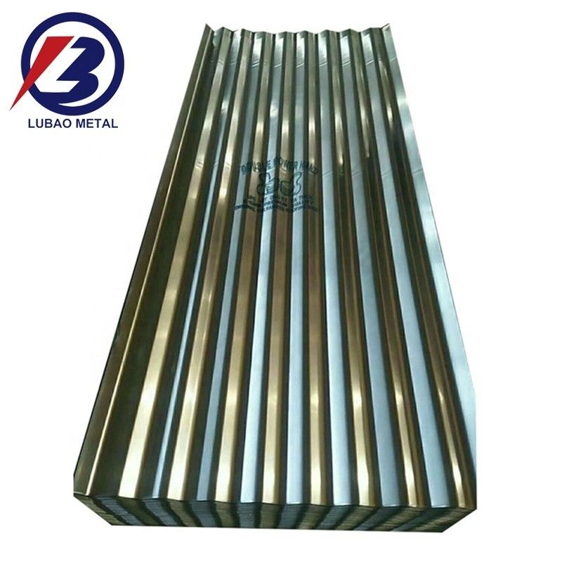 Hoja de techo de metal de hoja galvanizada/Hoja de techo corrugada/Hoja de techo de zinc de 665-1100 mm de ancho Tecnología laminada en caliente