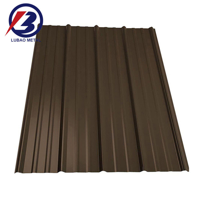 Hoja de techo de paneles metálicos recubiertos de zinc de buen color para la industria de la construcción Full Hard Ral Color Ppgl Placas de techo de tejas