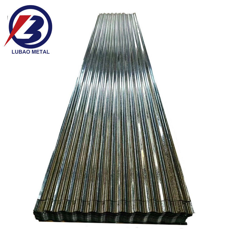 Tecnología Largura laminada en frío 665-1100mm Hoja de acero galvanizado en caliente 22 26 28 Gauge Hoja de techo de acero corrugado
