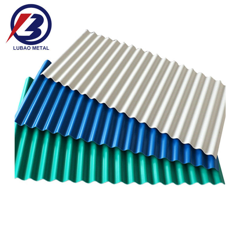 Resistencia PPGI Color de cubierta corrugada Hoja de construcción Ibr Sgcc Zinc Revestido con agua caliente Tijeras de hierro Prepintado Corte