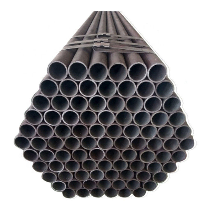 6.4M longitud 4 pulgadas de espesor de pared laminado en caliente Q345 Q460 tubo redondo de hierro negro ASTM A106 Q195 Q235 de acero al carbono sin costura proyectos de trabajo pesado