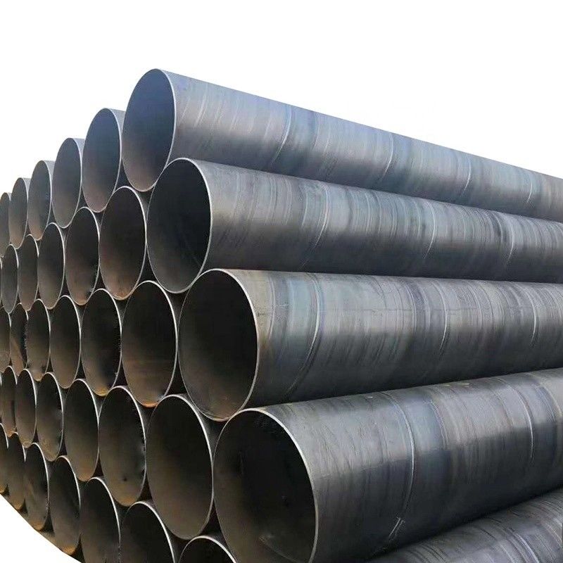 Tubo de acero soldado SSAW sin aleación para el transporte de fluidos a baja presión Ventas directas