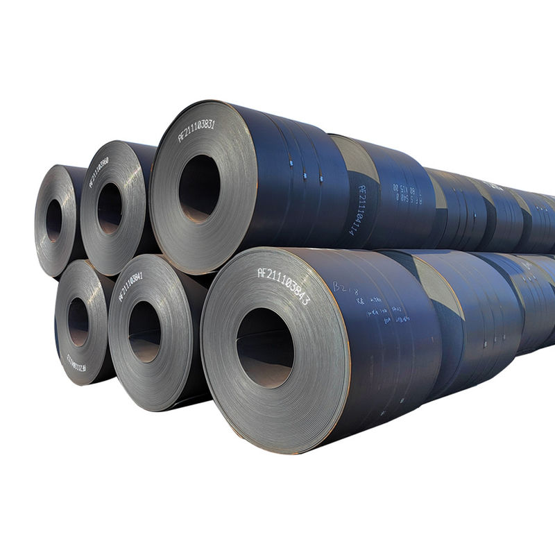 Acero Q195 Q215 Q235 Q255 Q275 Q355 hrc 1,2 mm acero laminado en caliente bobina de acero al carbono sin aleación longitud según su solicitud