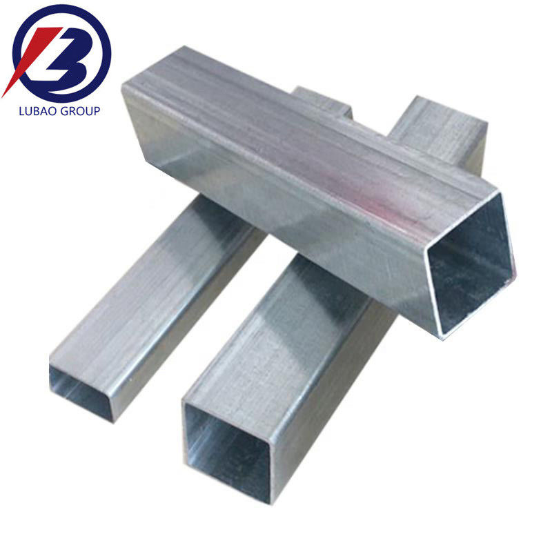 Tubo de acero galvanizado cuadrado soldado no secundario 19*19-400*400 mm de sección hueca cuadrada rectangular